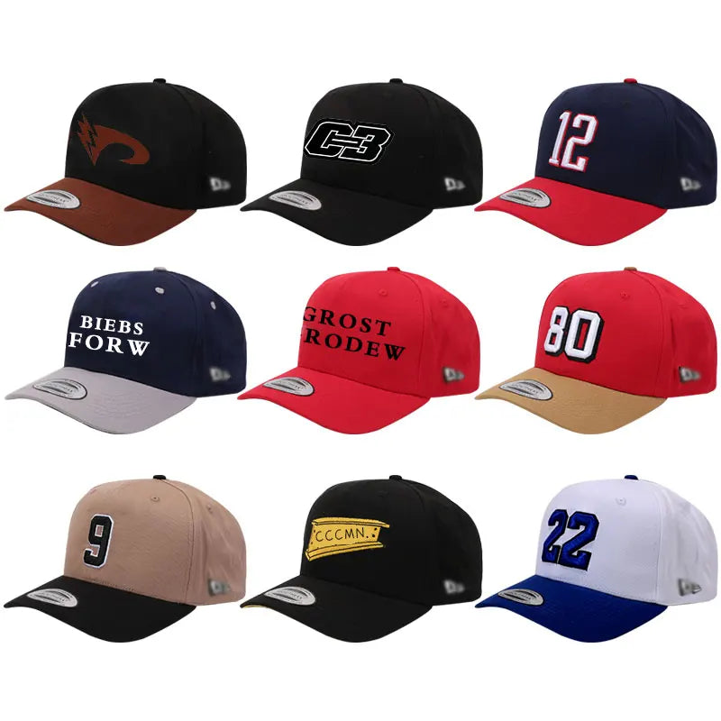 New Fashion Custom Embroidered 6 Panel Cotton Breathable Baseball Caps for Men and Women