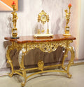 Italian Console Style Mirror Finish Copper Hallway Table Retro Luxury Golden for Dining Entry Living Room Hotels