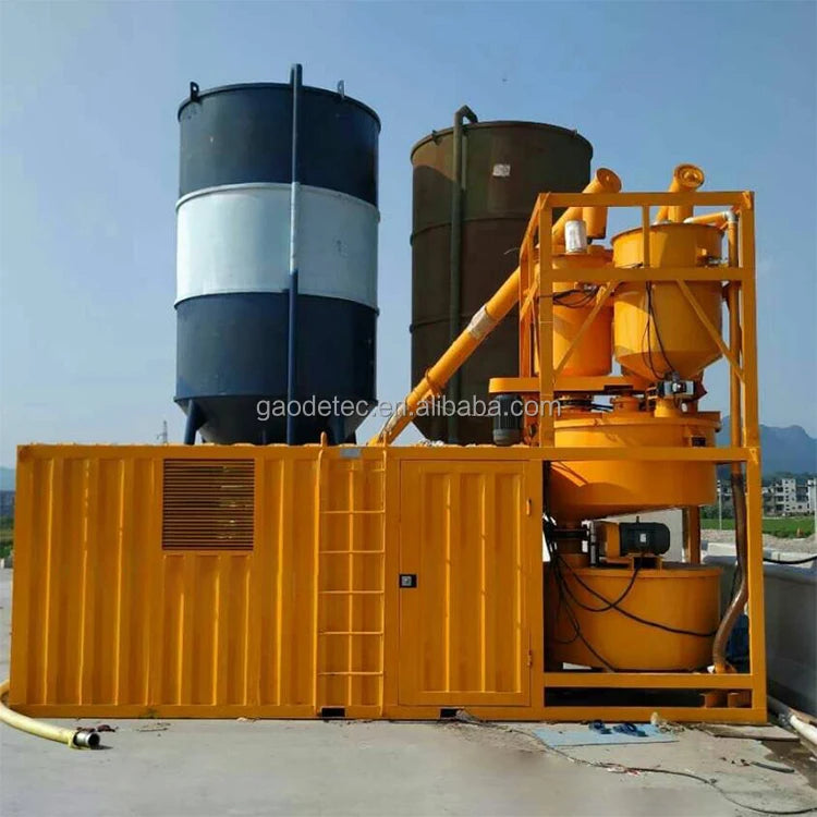 Precise Control of Product Bulk Density 70-100m3/h Foam Concrete Machine for Road Surface Filling and Abutment Backfilling