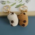High Quality Gift Handmade Knitted Crocheted Animal Doll Capybara Wool Crochet Key Chain