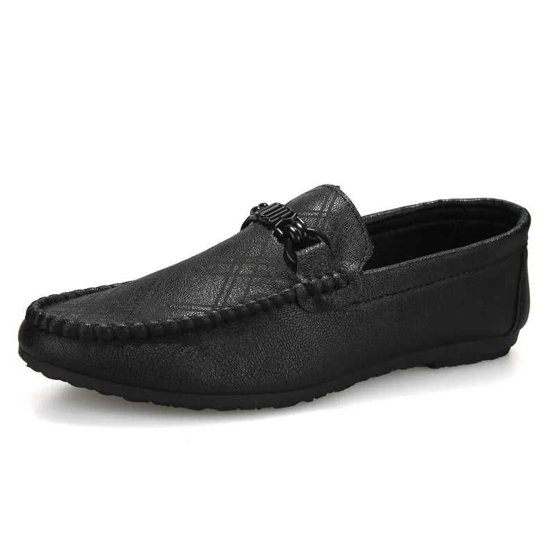 Summer Man's Moccasin Gommino Shoes Men's Retro Casual Shoes Man Lazy Shoes Fashion Trend Male Lightweight Slip on Loafers New