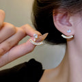 S925 Silver Pin Exquisite Micro Paved Zirconia Back Hoop Earrings for Women Design Super Sparkle Earrings
