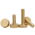 Brass Large Flat Head Knurled Thumb Screw