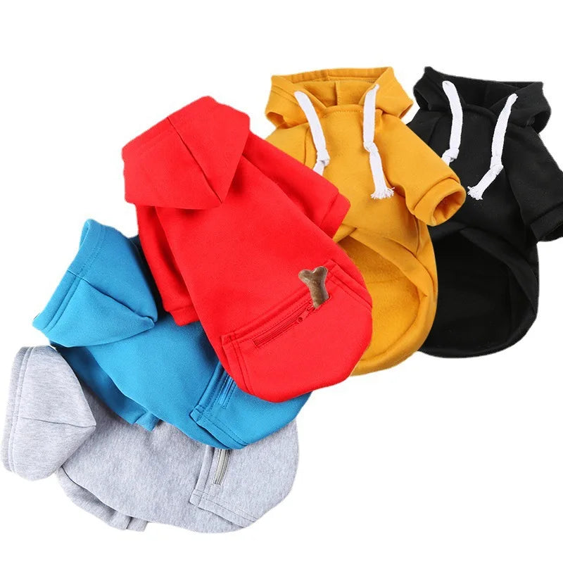 Wholesale Dog Clothes Blank Dog Hoodie Fall Winter Large Dog Clothes with Pocket