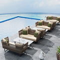 Modern Custom Terrace Aluminium All Weather Luxury Patio Outdoor Chair Garden Furniture