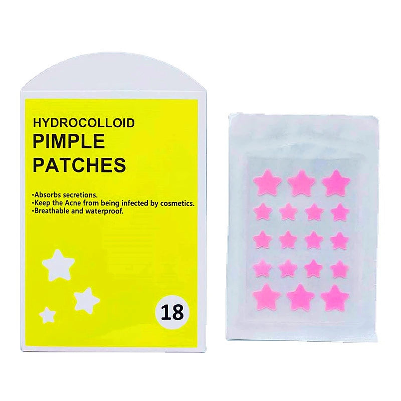 OEM Star Shape Anti Acne Spot Cover Patch Private Label Hydrocolloid Acne Treatment Pimple Master Patches