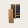 Custom Luxury Men's Travel Tie Organizer Simple Casual Style Durable Leather Case Zipper Portable Storage Gift Box for Neckties