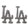 Wholesale 3D Small Bling Rhinestone Logo Patch Iron-On Logo Patch with Resin Plastic for Bags Featuring Free Sample