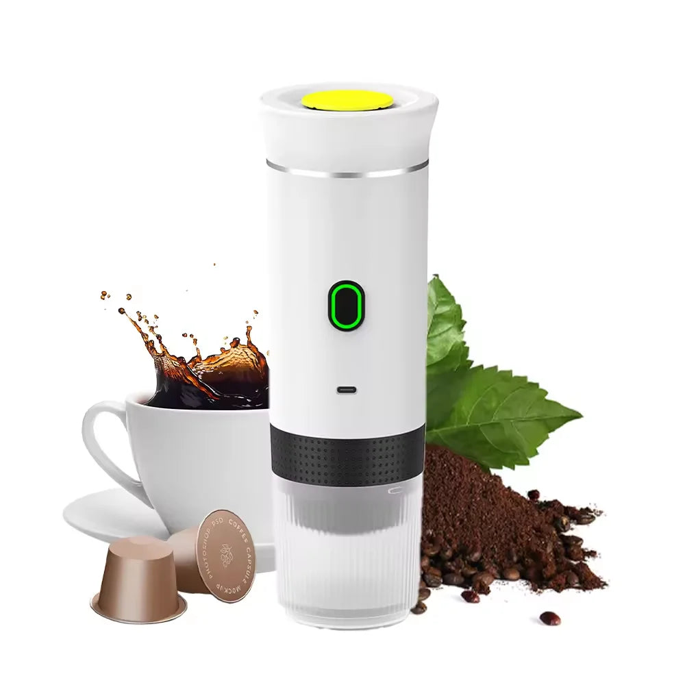 Capsule Coffee Maker Self Heat Function Drip Camping 7500mAh 12V 20 Bar K-cup NS DG Coffee Portable Espresso Machine Travel CE MegaBDM