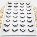 Cheap Short Thin Band Cruelty Free Mink Lashes 12MM 13MM 3D 5D Real Mink Eyelash False Lashes Private Label Lahes Vendor