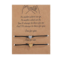 Stainless Steel Mother-Daughter Charm Bracelets Butterfly Heart Compass Cross Stars Moon Key Arrow Life Tree Music Fashionable