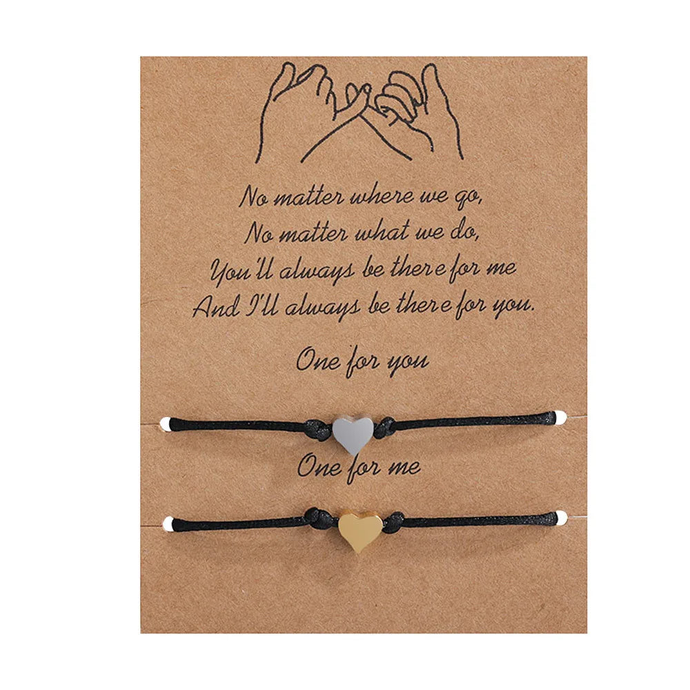 Stainless Steel Mother-Daughter Charm Bracelets Butterfly Heart Compass Cross Stars Moon Key Arrow Life Tree Music Fashionable