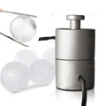Whiskey 55/70 Mm Bar Tools Black/white Aluminum Round Ball Shape Ice Press Ball Maker Ice Ball Mould Making with Heating