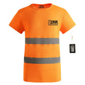 Custom 100% Polyester Reflective Safety Workwear Shirt Quick Dry Short Sleeve Night Work Uniform Your Logo Print Solid Pattern