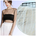 THM009 China Manufacturer Cheapest Wedding Fabric Bridal Knit Jacquard Polyester Golden Glitter Tulle Mesh Fabric