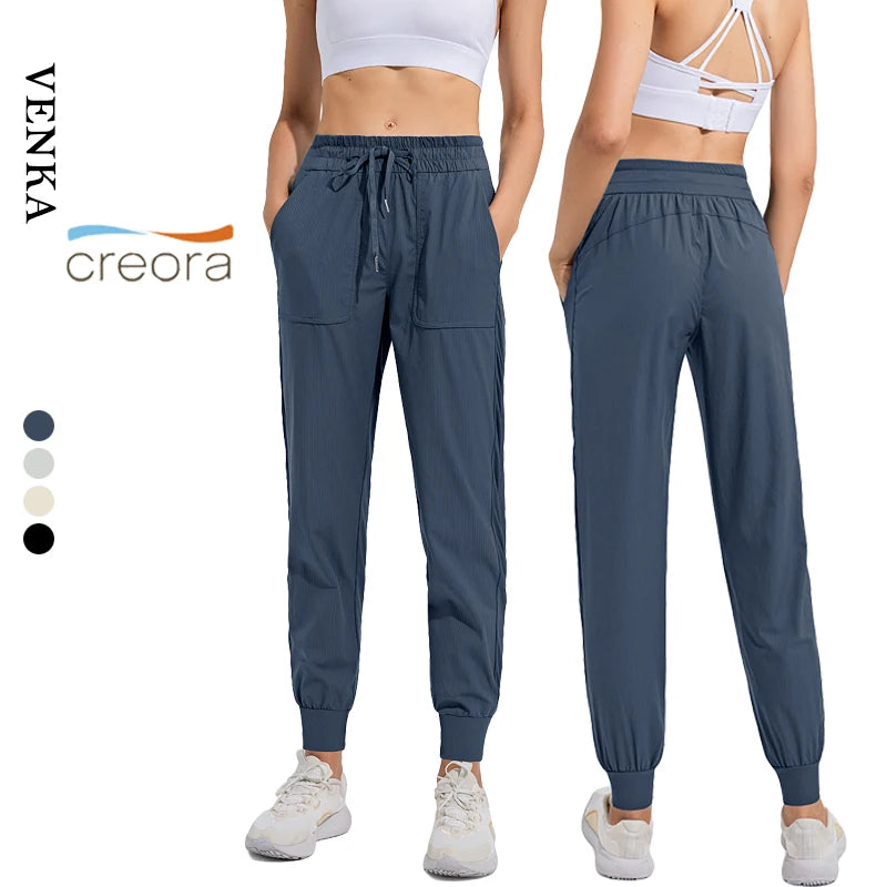 New Design Autumn Winter Sportswear Gym Wear Loose Elastic Quick-Dry Running Fitness Pants With Pocket Yoga Pants