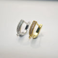 18k Gold Plating White CZ Setting Jewelry Making Bails Hook Earring  for Women Earring Making