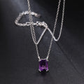 A939 Abiding Fine Jewelry Wholesale Drop Shipping Multi Natural Gemstone Optional 925 Sterling Silver Pendant Necklace
