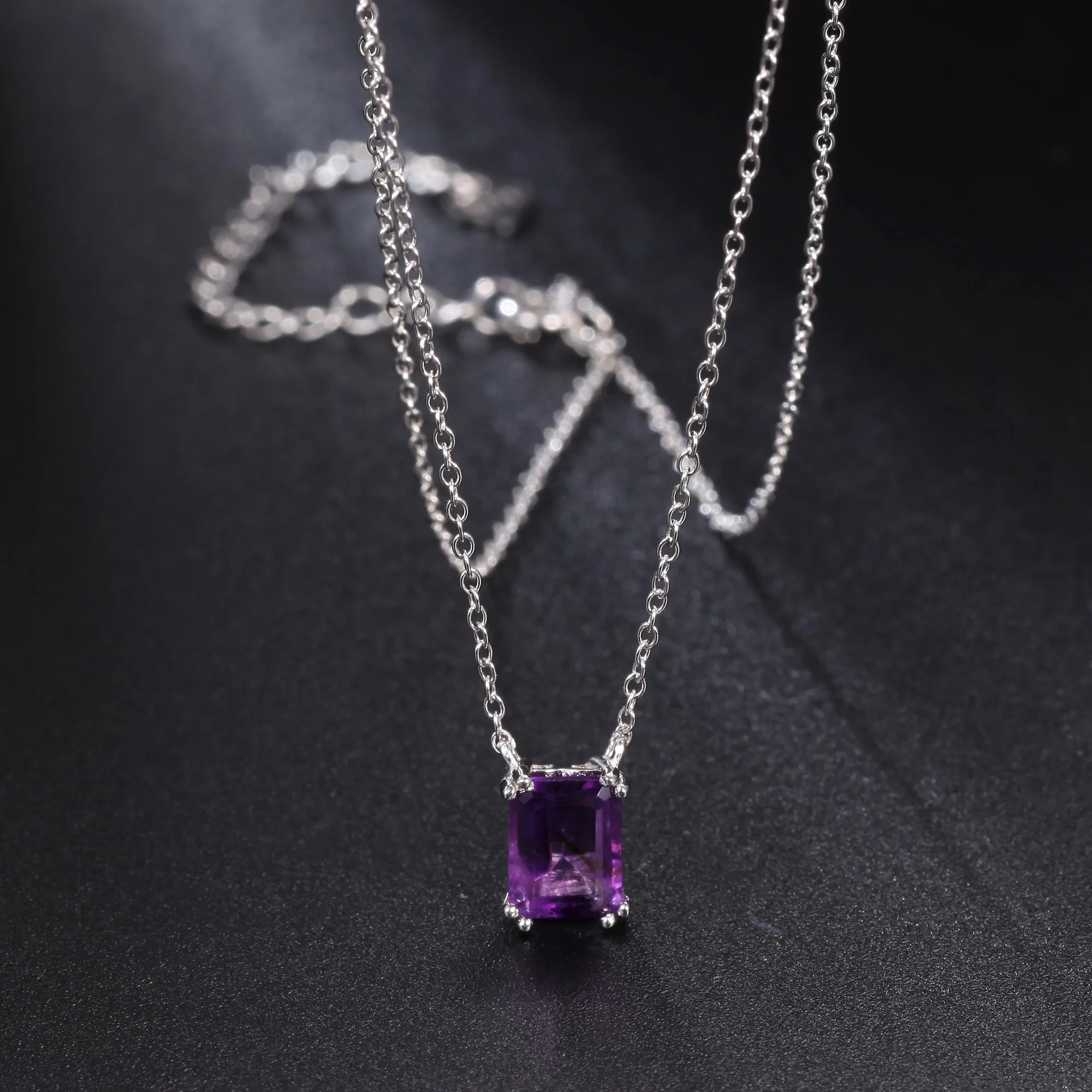 A939 Abiding Fine Jewelry Wholesale Drop Shipping Multi Natural Gemstone Optional 925 Sterling Silver Pendant Necklace
