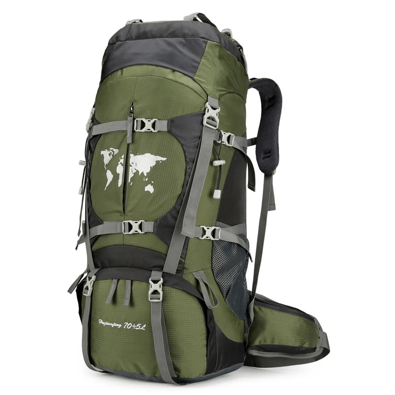 Custom Professional Waterproof Lightweight Mountain Backpack 60L Hike Carrier Bag for Men Women
