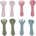 Wholesale Children's Design BPA Free Silicone Forks and Spoons Infant Feeding Training Tableware Set for Babies