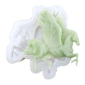 Hengya Single Rocker Horse Shape Silicone Cake Mold Hand Make Diy Soap Mold Reused