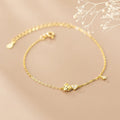 American European 925 Sterling Silver Romantic Rose love Heart Zircon Gold Plated Bracelets for Women Valentine's Day