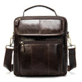 2024 Wholesale Casual Retro Leather Men'S Handbag Genuine Leather Men'S Shoulder Bag