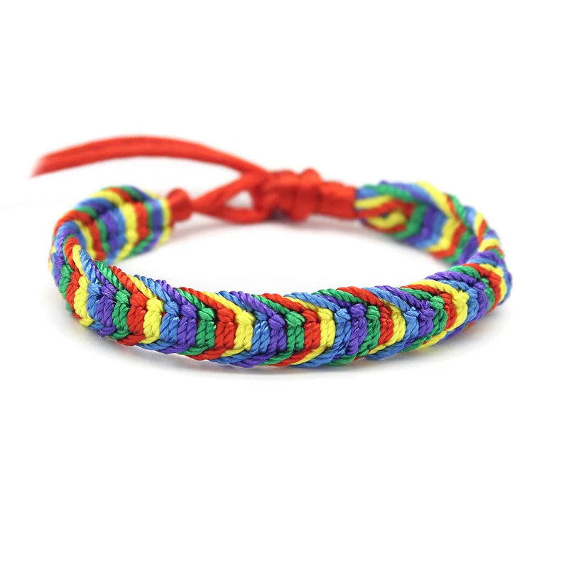 Fashion Trendy Handmade Nepal Adjustable Hand Woven Threads Bracelets Boho Bracelet Jewelry