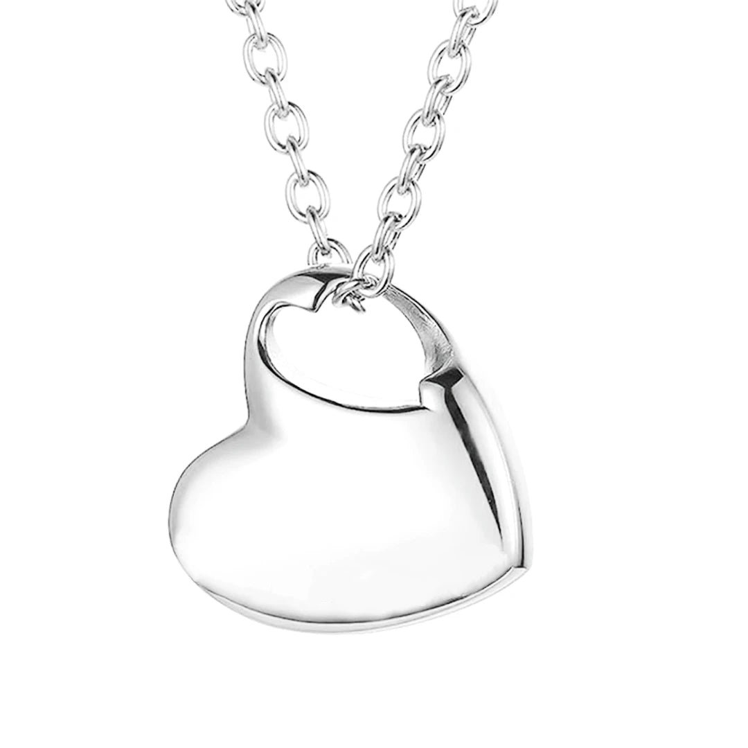 Stainless Steel Heart Necklace Urn Memorial Cremation Cemetery Urn Heart Pendant Ash Keepsake Jewelry Ashes Urn Locket Cremation