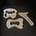 3pcs Stainless Steel Gua Sha Scraping Massage Tools Set IASTM Tools for Physical Therapy Soft Tissue Mobilization Tools with Bag