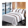 Colorful Stripes Bedding Set Breathable Elegant Modern Customization 100% Cotton Duvet Cover with Pillowcase for Hotel