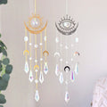 Wholesale K9 Crystal Sun Catcher Crystal Hanging Suncatcher Metal Charms Wind Chime for Decoration