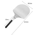 Disposable Dishwasher Safe Shovel Extra Large Stainless Steel Pizza Peel Transfer Kit with Folding Plastic Handle