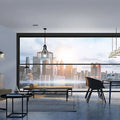 High-performance Modern Vertical Double Glazed Thermal Broken Custom Design Low-e Aluminum Alloy Automatic Sliding Windows
