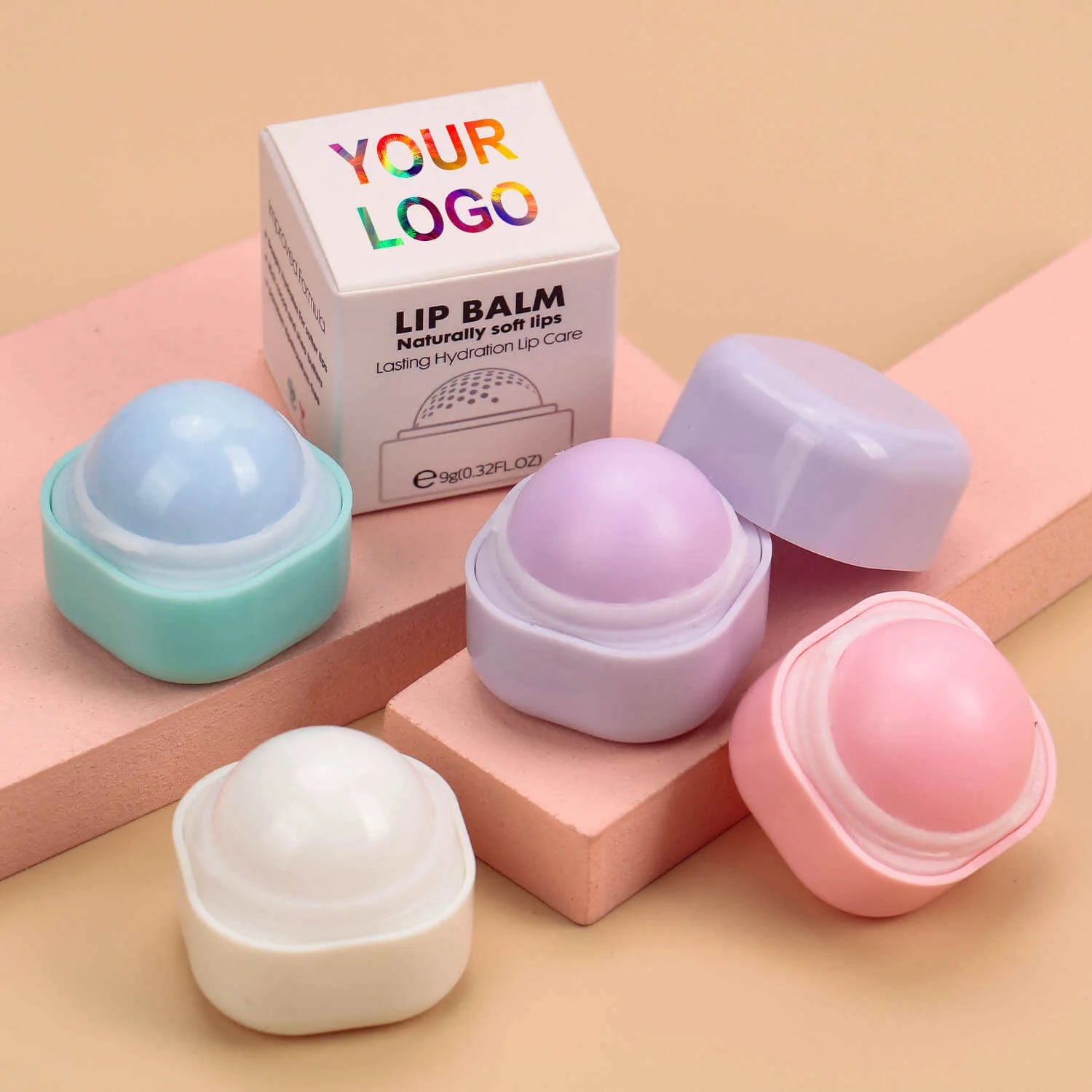 Fast Delivery 4 Colors Long-Lasting Fruit Soft Lip Balm Moist  and Lip Gloss