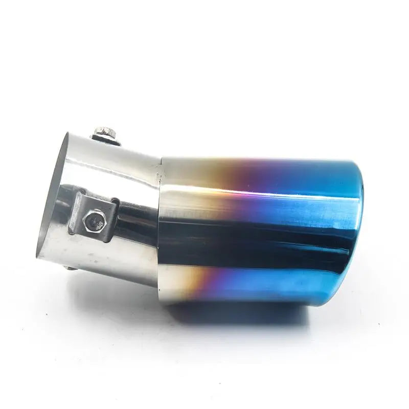 GM Tail Throat Baking Blue Small Universal Curved Large Straight Tail Mouth Thickened Stainless Steel Exhaust Pipe Silencer