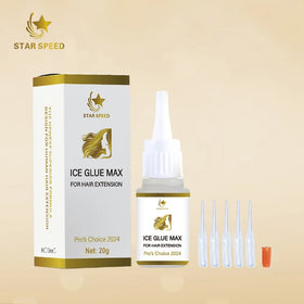 Star Speed Ice Clear Gel Natural Hair Extensions Remy Hair High-Speed Delivery Gel for Human Hair Extensions