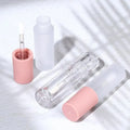 Mini Clear Frosted 3ml Custom Lip Gloss Tube Plastic Small Pink Lipgloss Liquid Lip Oil Tube Container Packaging