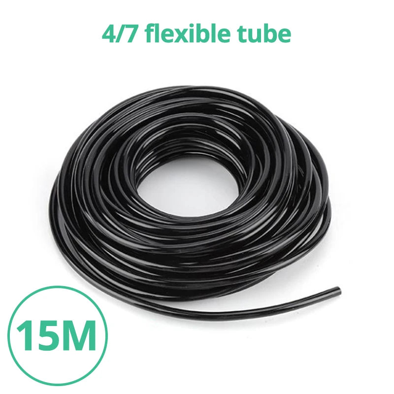 15M DIY Garden Watering System Automatic Drip Irrigation System Kit Gardening Tools and Equipment Water Hose Sprayer Nozzle