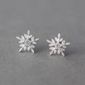 Cheap Price Promotion Gifts 925 Sterling Silver Snow Stud Earrings for Women Fashion Jewelry