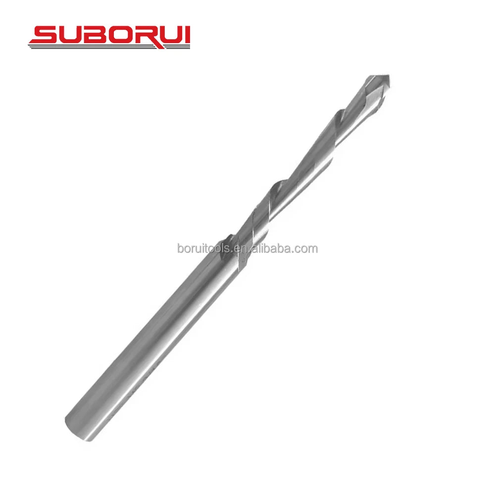 SUBORUI OEM ODM Best Drill Bit Manufacturer HSS Steel 3/16 Inch Guide Point Tip Router Piloted Down Spiral Drywall Cutout Bit