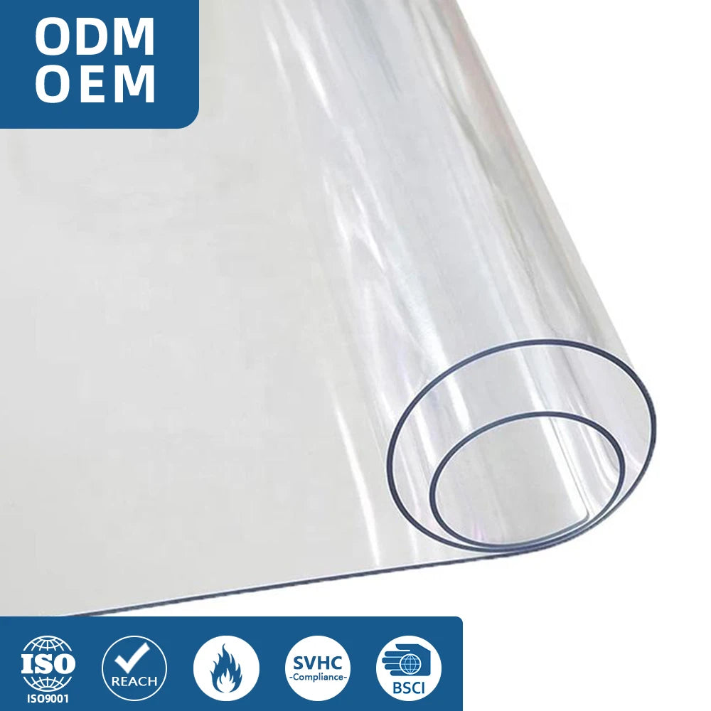 Waterproof PVC Transparent Clear Vinyl Tarpaulin for Outdoor Indoor