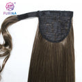 Easy to Take Care of Exquisite Long Straight Ponytail 250 G 26 INCH Synthetic Hair Fiber Straight Hair with Ponytail for Women