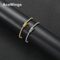 BB210   2mm  6"  7"  Brass Zircon Tennis Bracelet Hip Hop Jewelry Gold Silver CZ Bracelet Iced Out