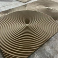 3d Waved MDF Wall Decorations Interior Solid Wood Carved Wall Panelings Plain Designed Plain Wave Style MDF