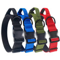 Personalized Tactical Dog Training Collar Nylon Adjustable Quick Release De Perros Collar with Handle for Medium Large Dogs