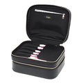 Large Make up Case 3 Layers Makeup Bag Organizer Travel Double Zipper Cosmetic Case Box