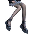 Women's Custom Jacquard Pattern Thin Pantyhose Leggings Sparkle Butterfly Print Stocking Hosiery Transparent Opaque Features