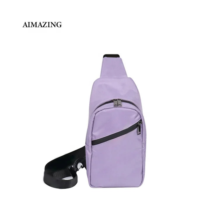 Purple PU Leather Smoking Dime Bags Men Carbon Fiber Bag Smell Proof Jar Stash Bag Smell Proof Crossbody Bag